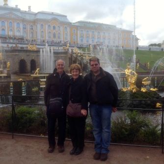 Tom, Heather & Simon at Peterhof