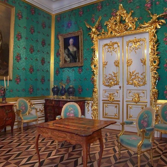 One of many grand rooms in the Hermitage